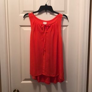 Merona sheer sleeveless top Sz M